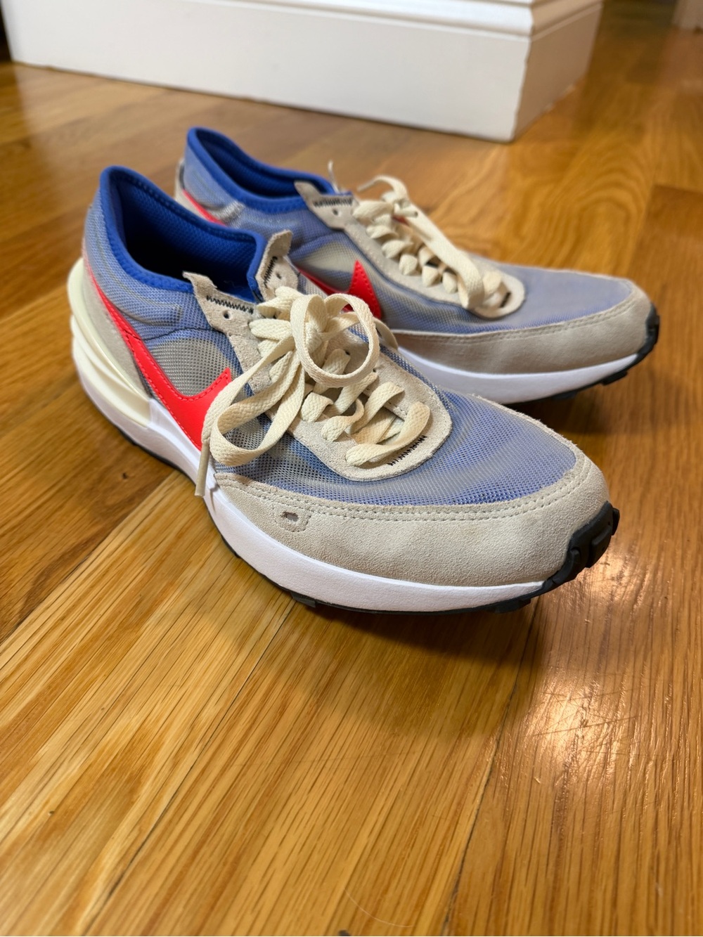 Nike women Neutral Blue & Red Athletic Sneakers